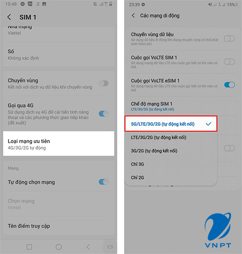 Hướng dẫn nâng cấp mạng 4G VinaPhone lên 5G