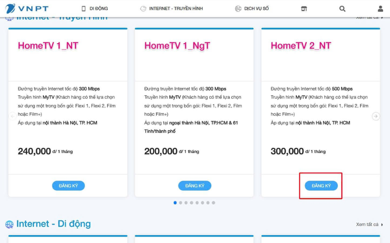 Đăng ký lắp mạng trực tiếp trên website DigiShop