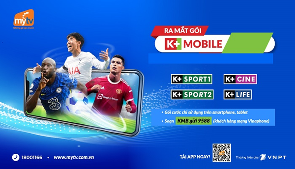 đăng ký gói K+ Mobile trên app MyTV