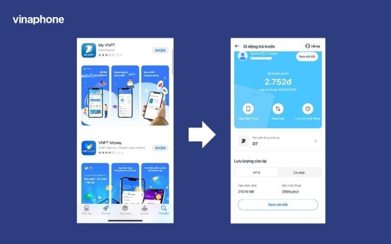 cách kiểm tra dữ liệu 4g vina