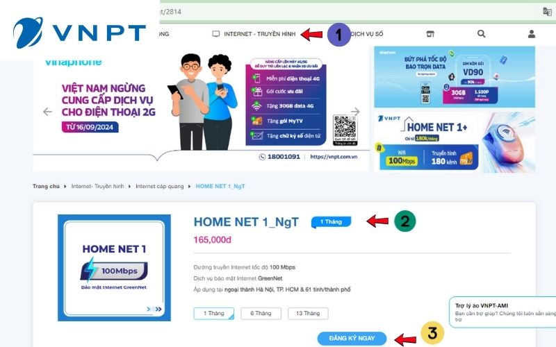 Đăng ký lắp mạng VNPT Yên Bái dễ dàng tại Digishop