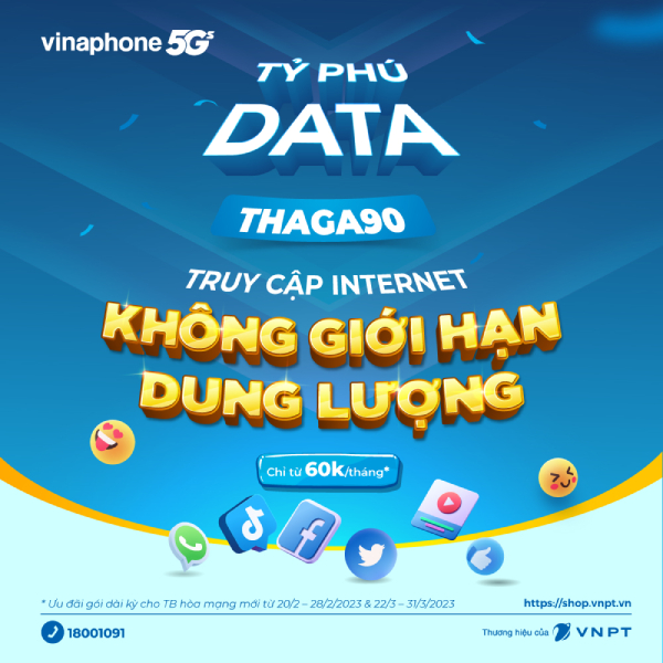 Livestream thả ga không giới hạn với VinaPhone