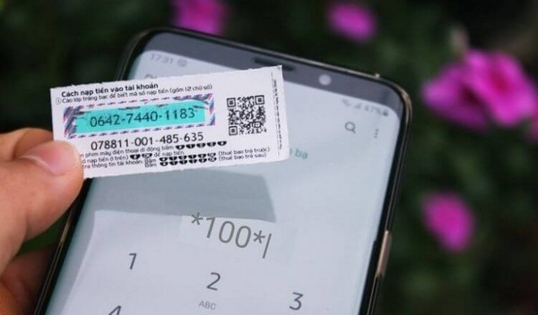 nạp tiền điện thoại Mã QR trên thẻ cào VinaPhone