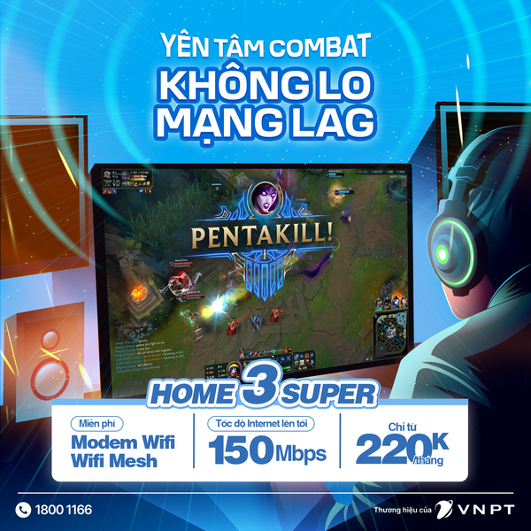 gói cước internet VNPT Nam Định ưu đãi tốc độ cao Home 3 Super