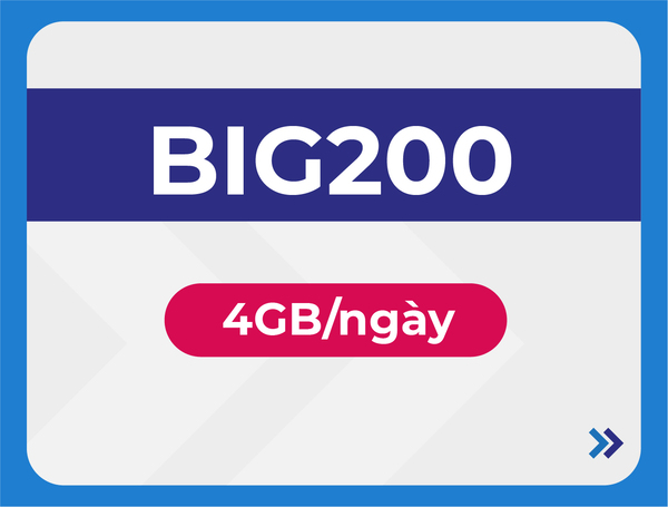 Sim VinaPhone sinh viên có thể đăng ký gói cước BIG200