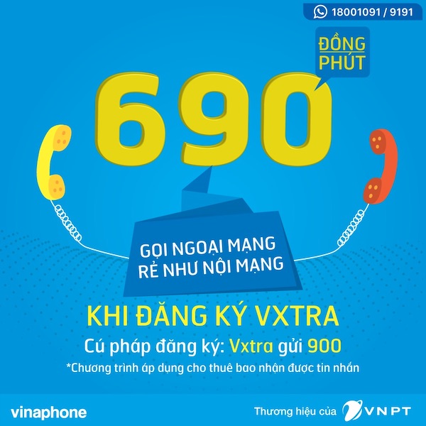 SIM VXTRA30 chỉ dành cho các thuê bao nhận được tin nhắn của VinaPhone