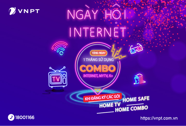 combo internet và truyền hình của VNPT ưu đãi khủng