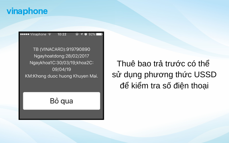 kiểm tra số thuê bao qua ussd