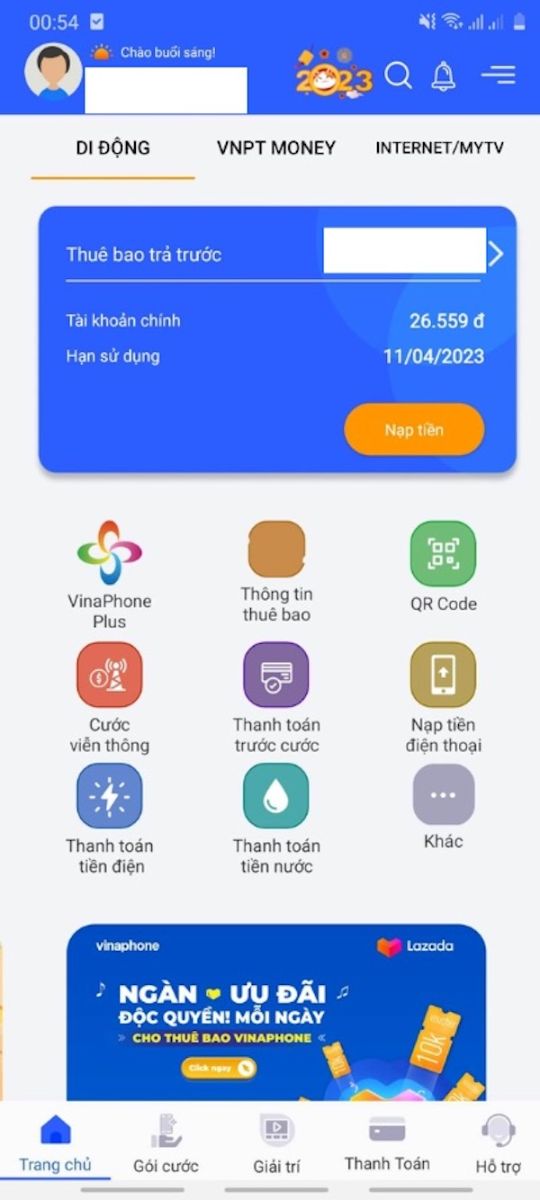 Truy cập App My VNPT để đăng ký