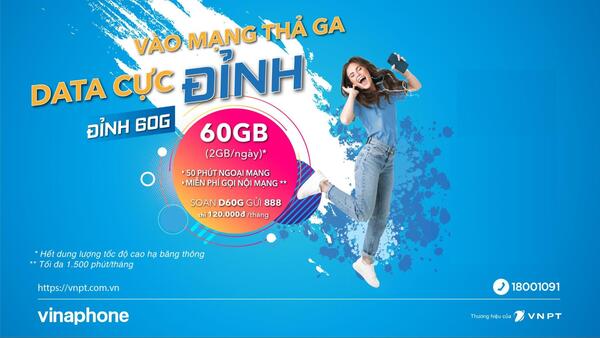 Ưu đãi gói D30G VinaPhone cho sim Vina lên mạng mượt mà