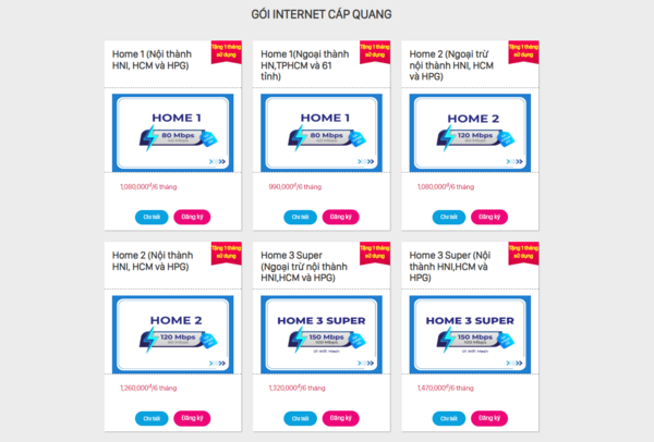 Ưu đãi hấp dẫn của gói cước internet cáp quang VNPT Bình Định