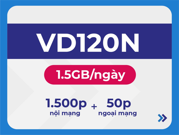Ưu đãi sim VD120N 12T