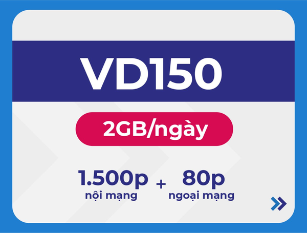 Ưu đãi sim VD150 12T 