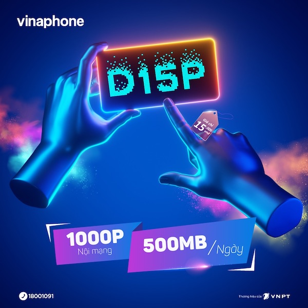 gói 4G D15P 12T vừa lướt mạng vừa gọi nội mạng miễn phí cả năm 