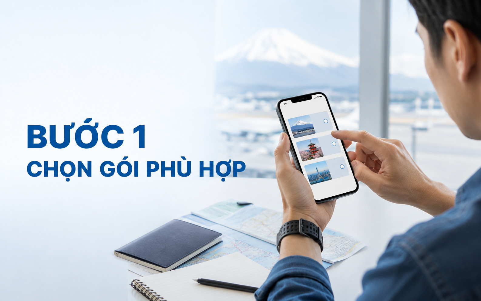 Lựa chọn nhà cung cấp và gói cước phù hợp với thời gian chuyến đi
