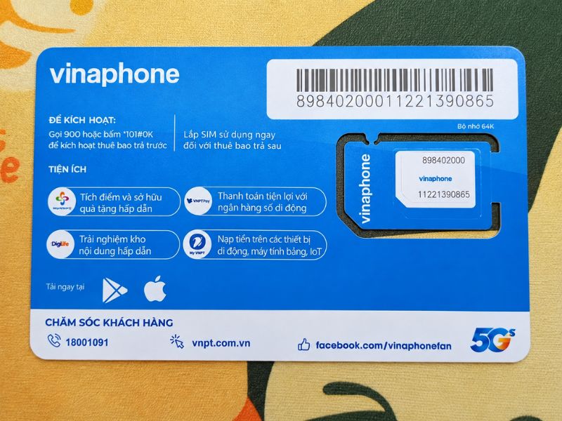 Thông tin trên phôi SIM giúp nhận biết thế hệ SIM đang sử dụng&nbsp;