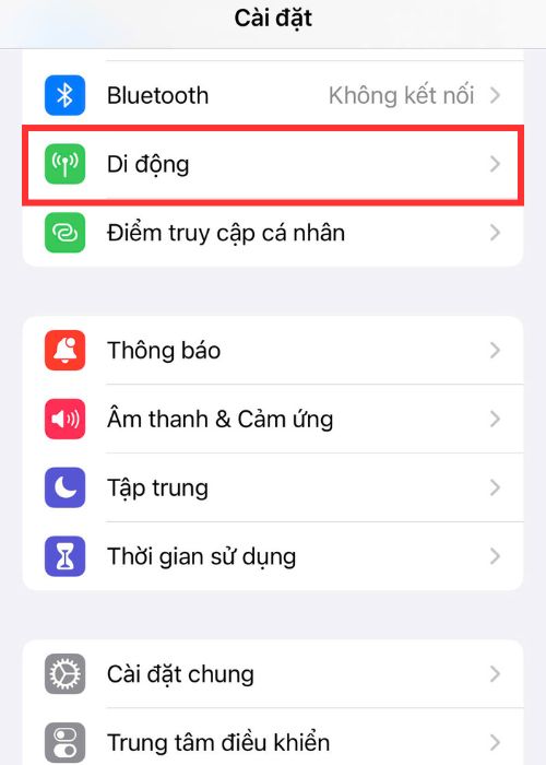 Chọn di động