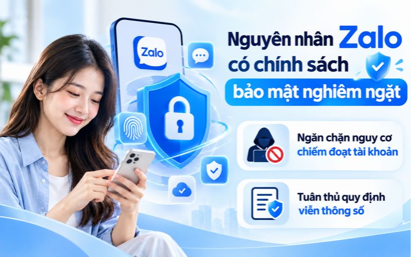 Nguyên nhân Zalo có chính sách bảo mật nghiêm ngặt