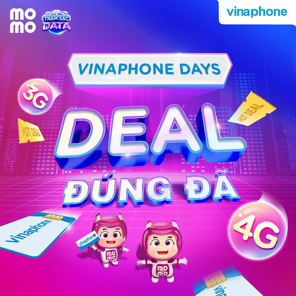 “VinaPhone days- deal đúng đã” – ngập tràn ưu đãi khủng trong ứng dụng Momo